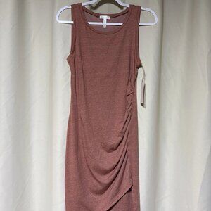 Leith Sleeveless Bodycon Ruched Knit Dress